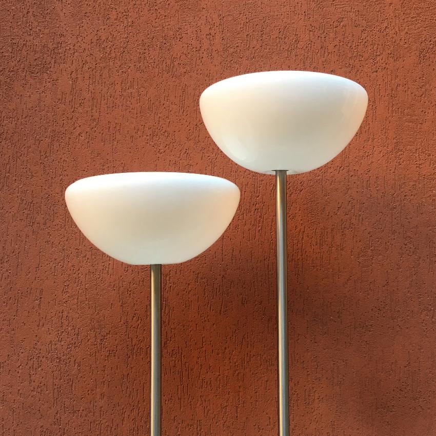 Italienische Stehleuchte aus Glas und Marmor Papavero:: von A. Castiglioni für Flos:: 1964 (Moderne der Mitte des Jahrhunderts) im Angebot