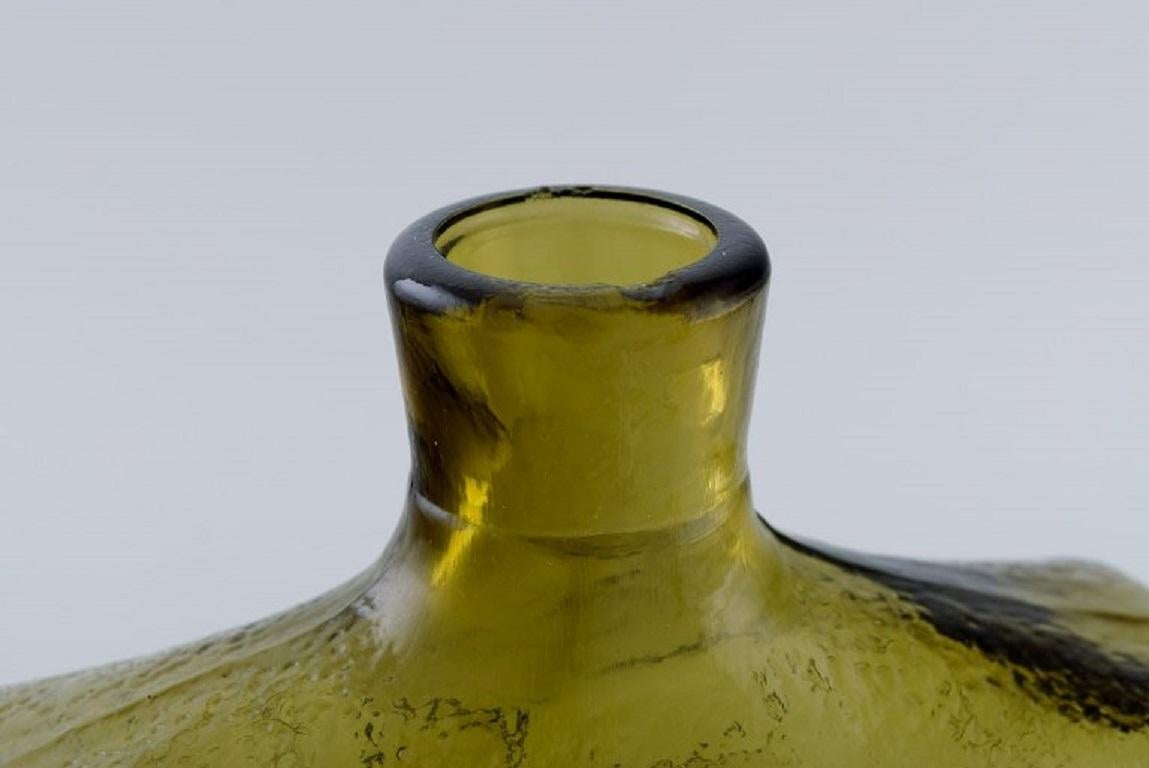 Fin du 20e siècle Art du verre italien, vase en verre d'art soufflé à la bouche avec un motif de carrés en vente