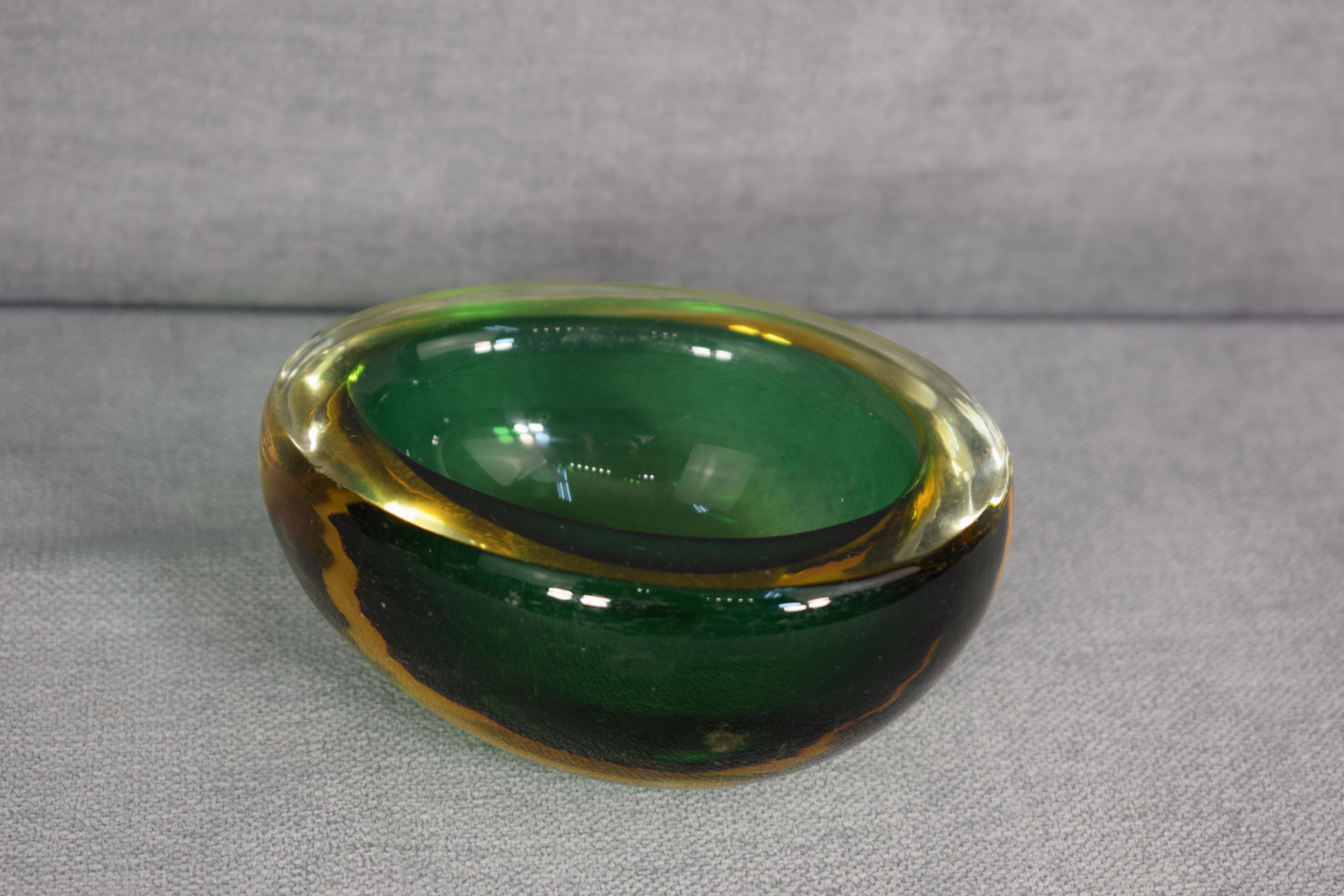 Mid-20th Century Italian Glass Ashtray, Murano, 1960s