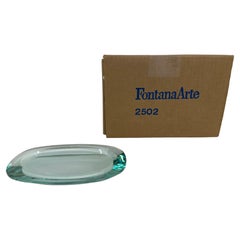 Posacenere in vetro italiano con scatola originale di Fontana Arte, modello 2502, anni '60