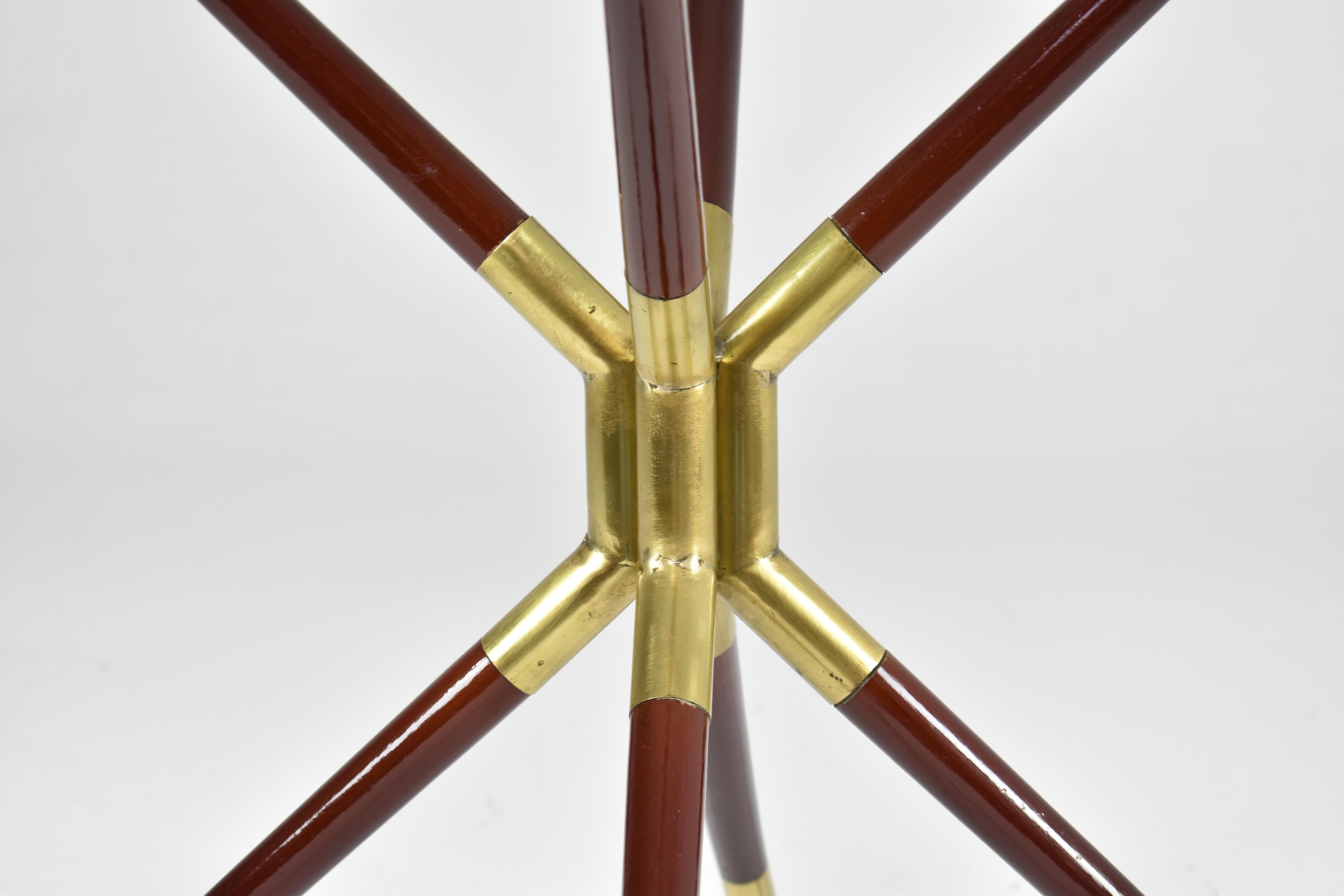 Italian Glass & Brass Coffee Table by Cesare Lacca, 1958 For Sale 3