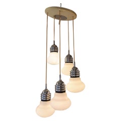 Vintage Italian Glass Bulbs Pendant Lamp