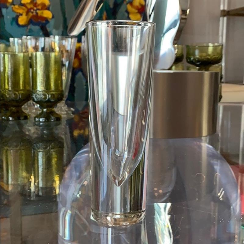 Mid-Century Modern Italian Glass Bullet Shaped Murano Glass Bud Vase