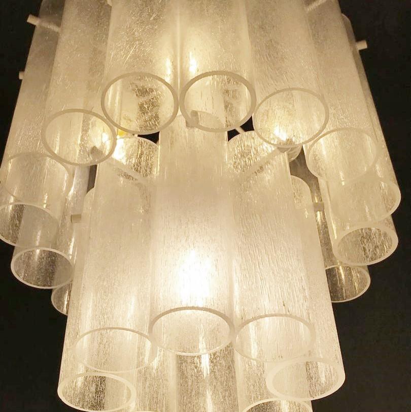 Italian glass ceiling light - 4 available.
