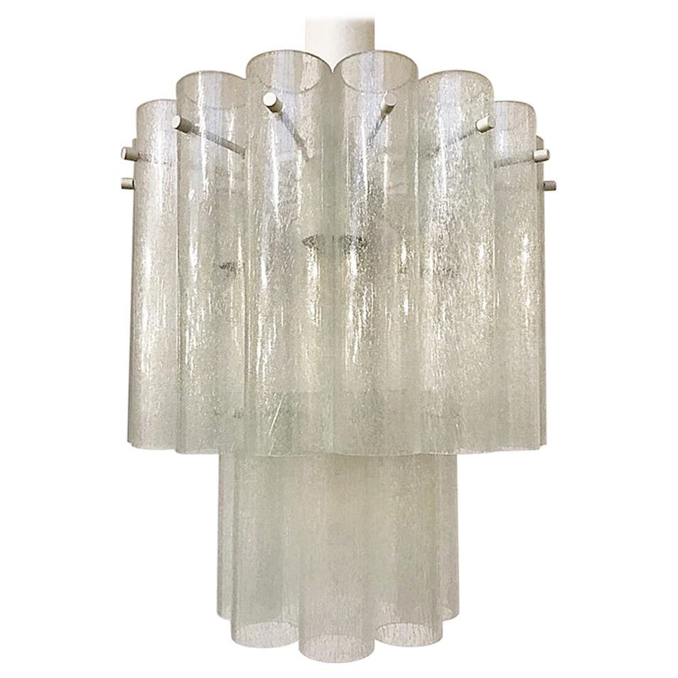 Italian Glass Ceiling Light, 4 Available For Sale
