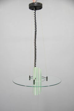 Italian Glass Chandelier, 1980s
