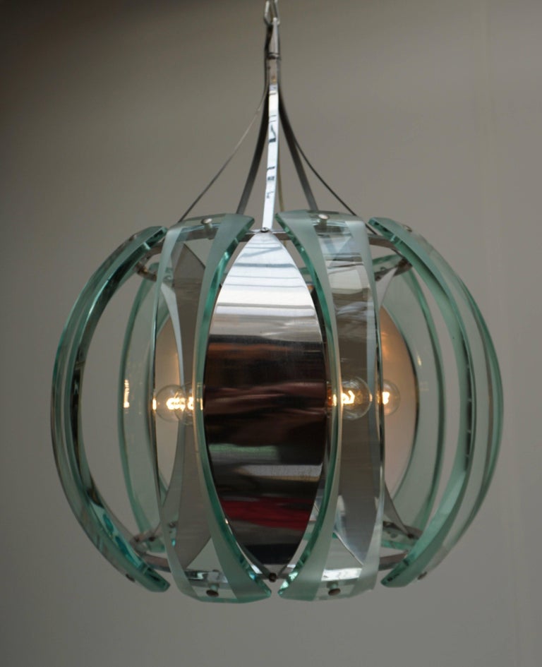 Italian Glass Chandelier For Sale 12