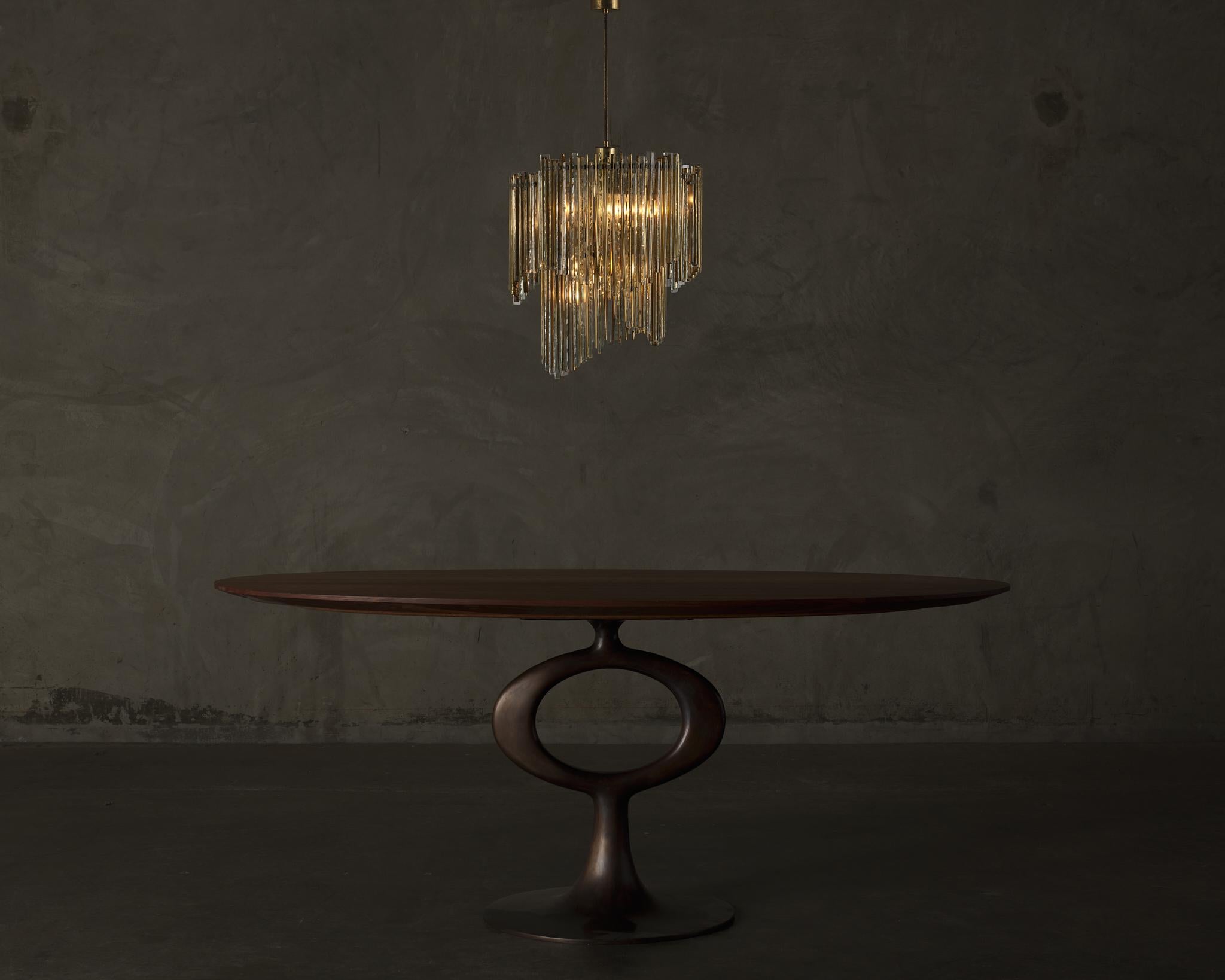 Lampadario in vetro italiano in vendita 1
