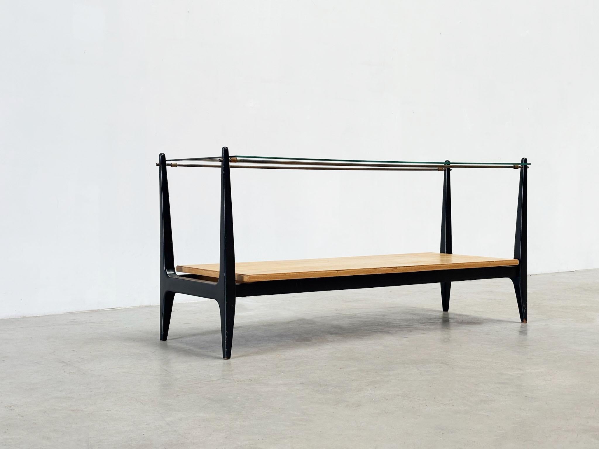 Table basse italienne en verre en vente 5