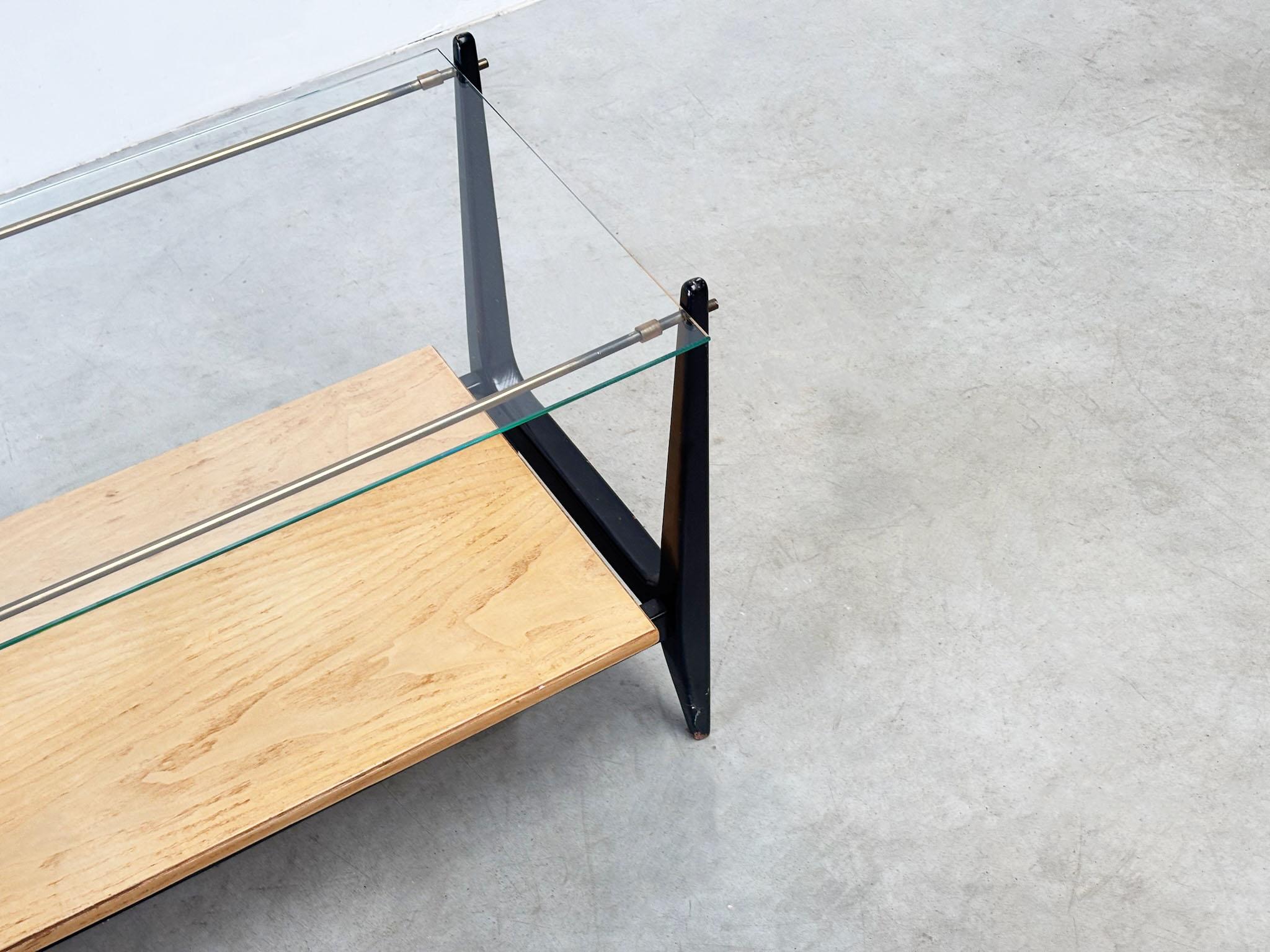 Table basse italienne en verre Bon état - En vente à Nijlen, VAN