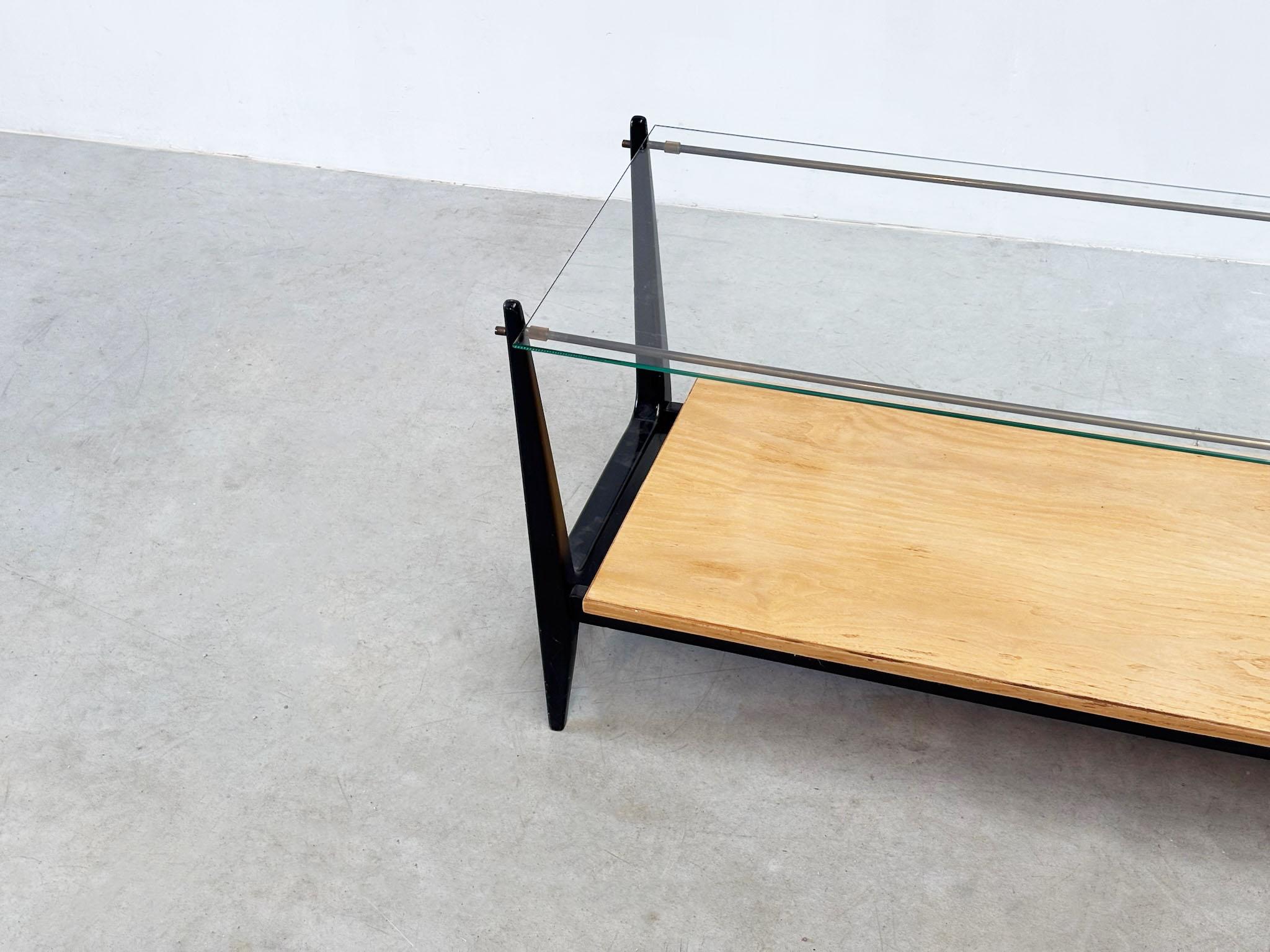 Verre Table basse italienne en verre en vente