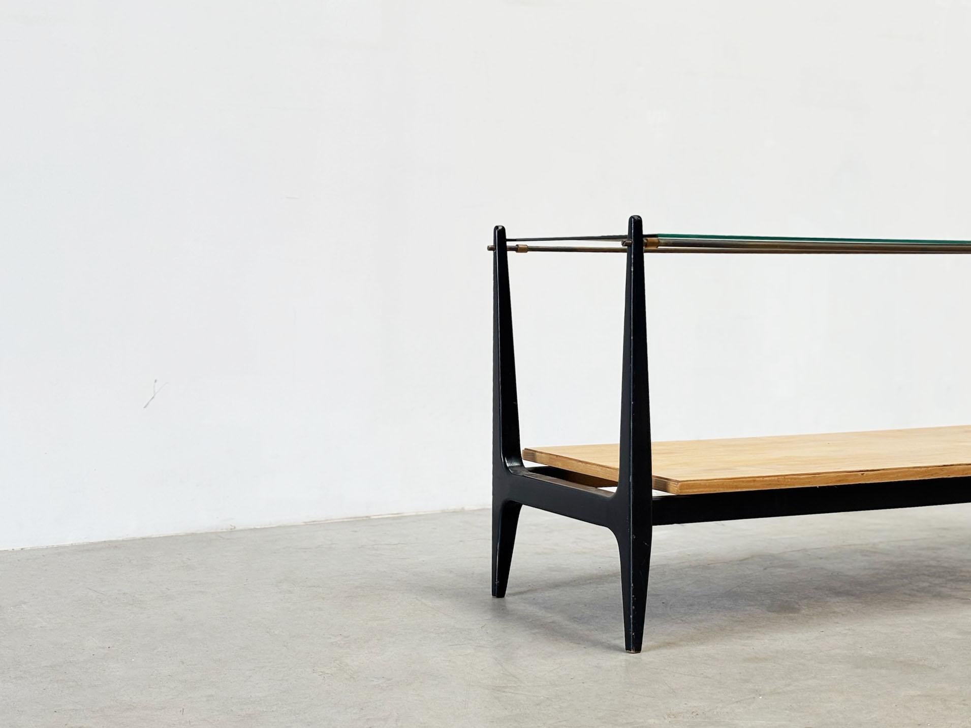 Table basse italienne en verre en vente 2