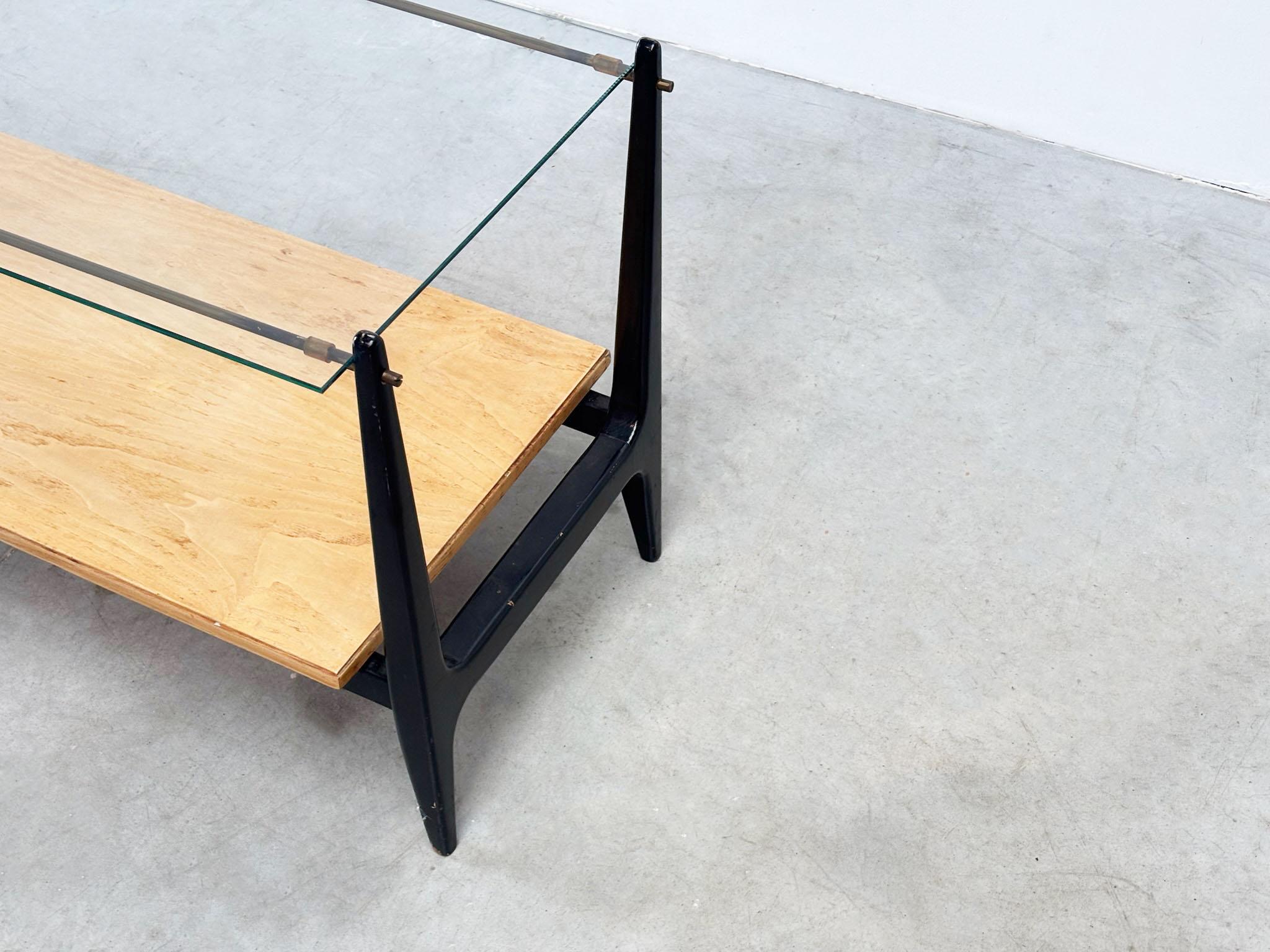 Table basse italienne en verre en vente 3