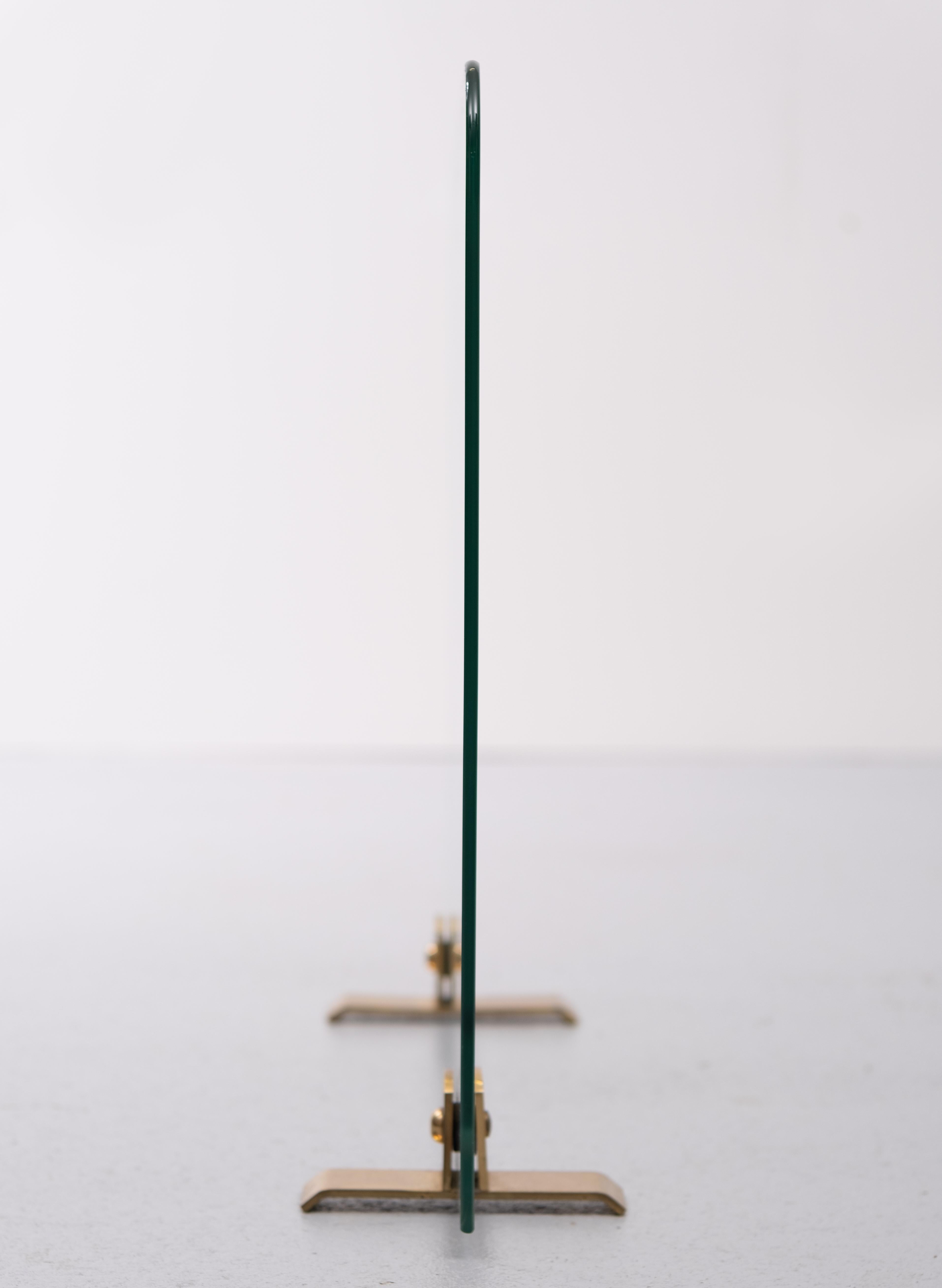 Pare-feu italien en verre, années 1970 Bon état à Den Haag, NL