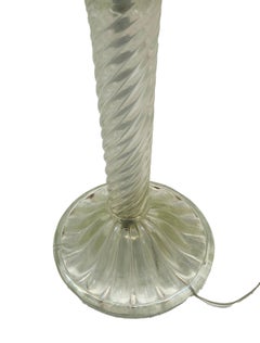 Lampadaire en verre de Murano par Seguso Vetri d’Arte – Design translucide irisé