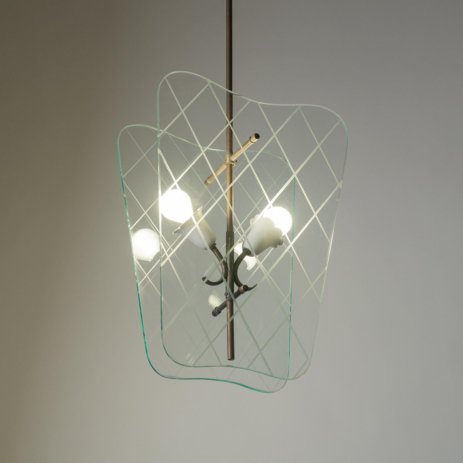 Italian Glass Lanterns, 1940s 4
