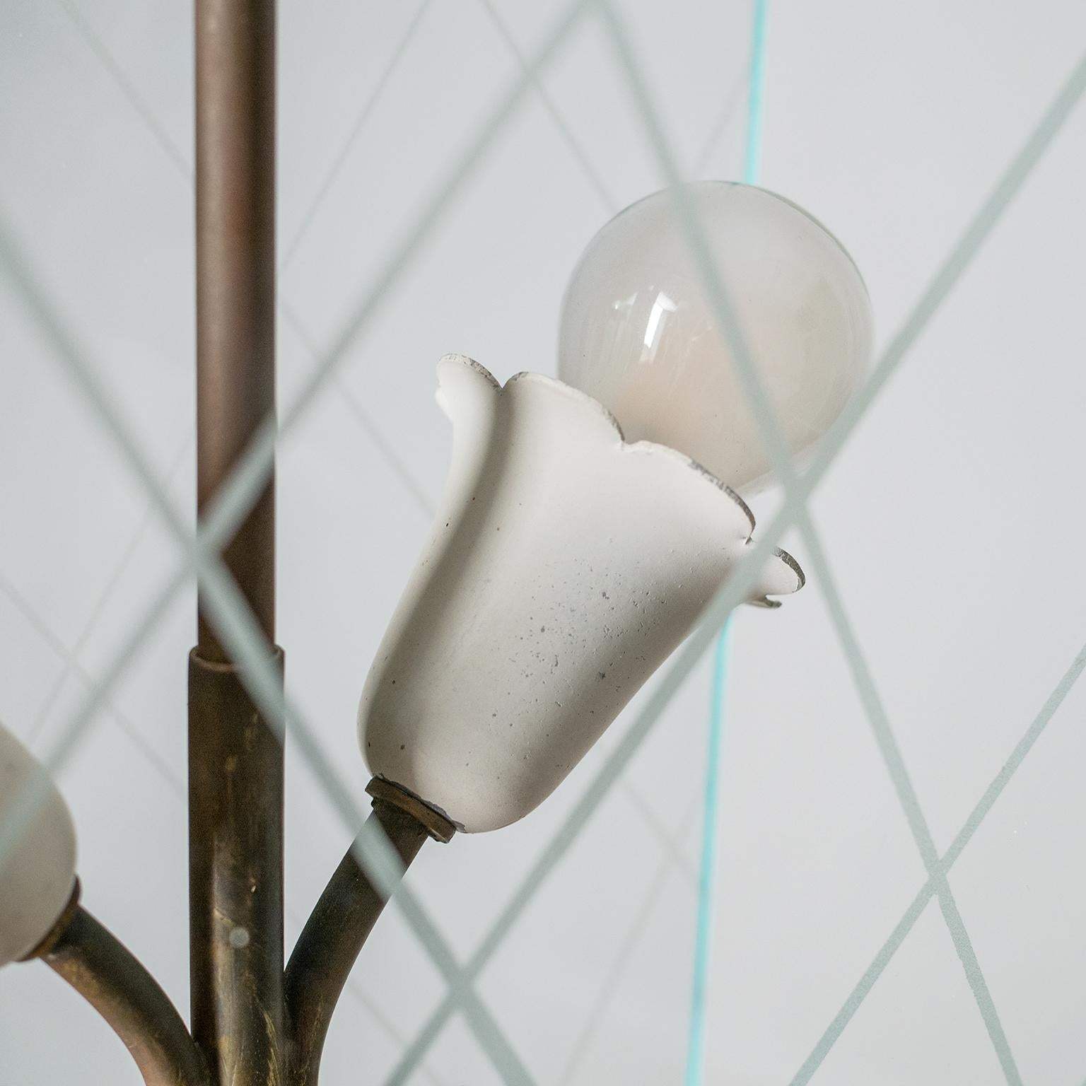 Mid-20th Century Italian Glass Lanterns, 1940s