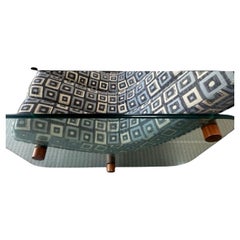 Italian Glass Lounge Sofa in the style of Fabio Lenci, circa 1970's