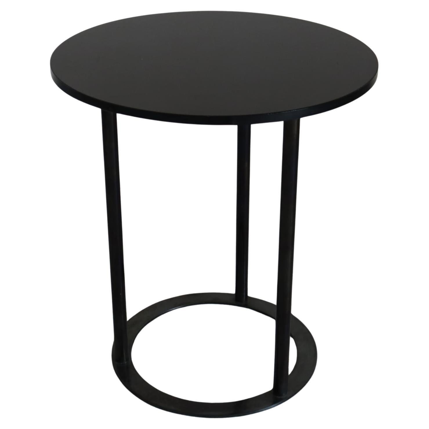 Italienischer runder Couchtisch aus Glas und Metall "Uvi" von Laura Griziotti für Arflex 1970er