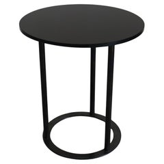 Italienischer runder Couchtisch aus Glas und Metall "Uvi" von Laura Griziotti für Arflex 1970er