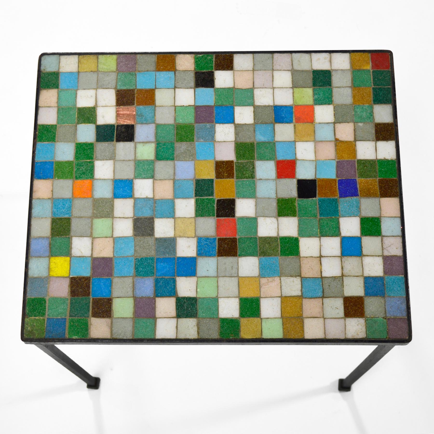 Italian Glass Mosaic Tile-Top Nesting Tables 2