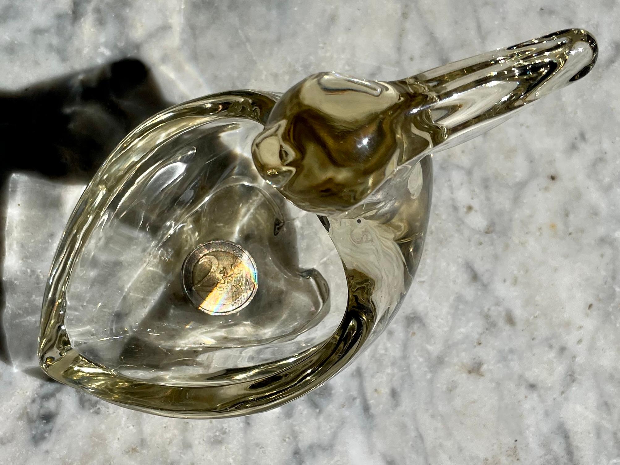 Tazón Pelícano de cristal italiano Hecho a mano en venta