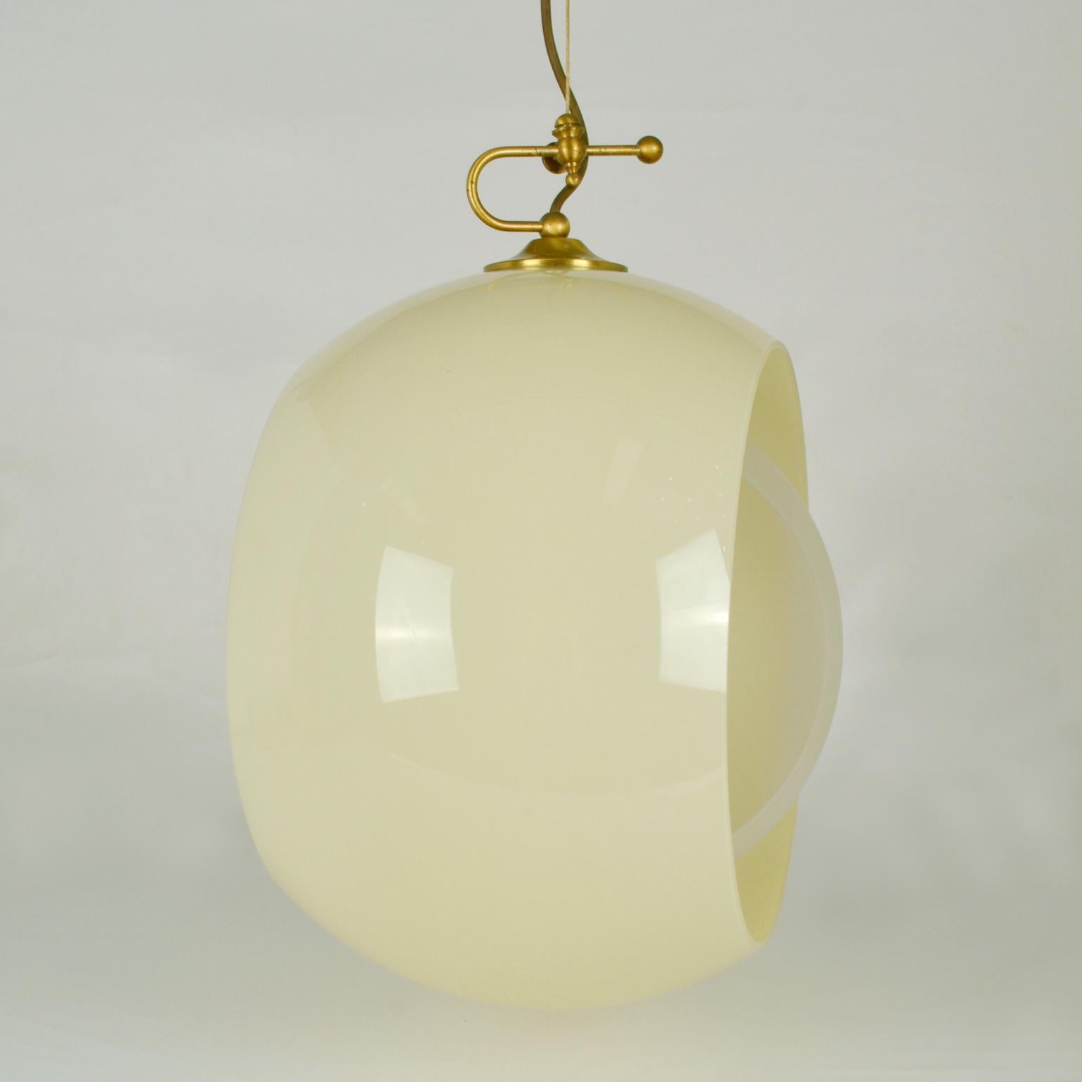 Italian Glass Pendant by Carlo Nason Mazzega, Eclipse, Venice 1960s For Sale 6