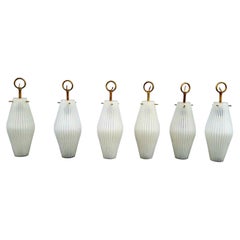 Italian Glass Pendants by Massimo Vignelli