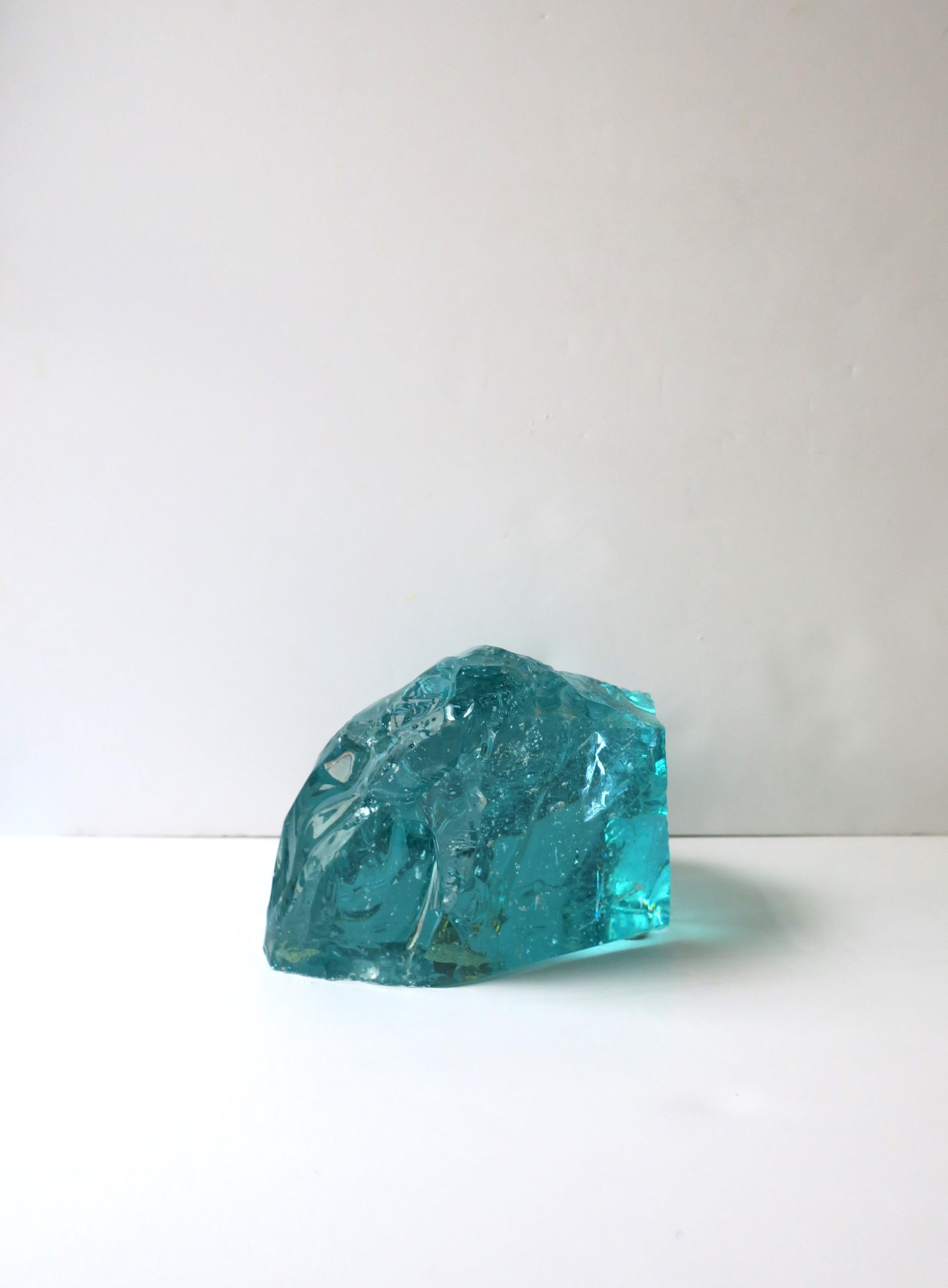 Italian Glass Sculpture Attributed to Fontana Arte For Sale 5