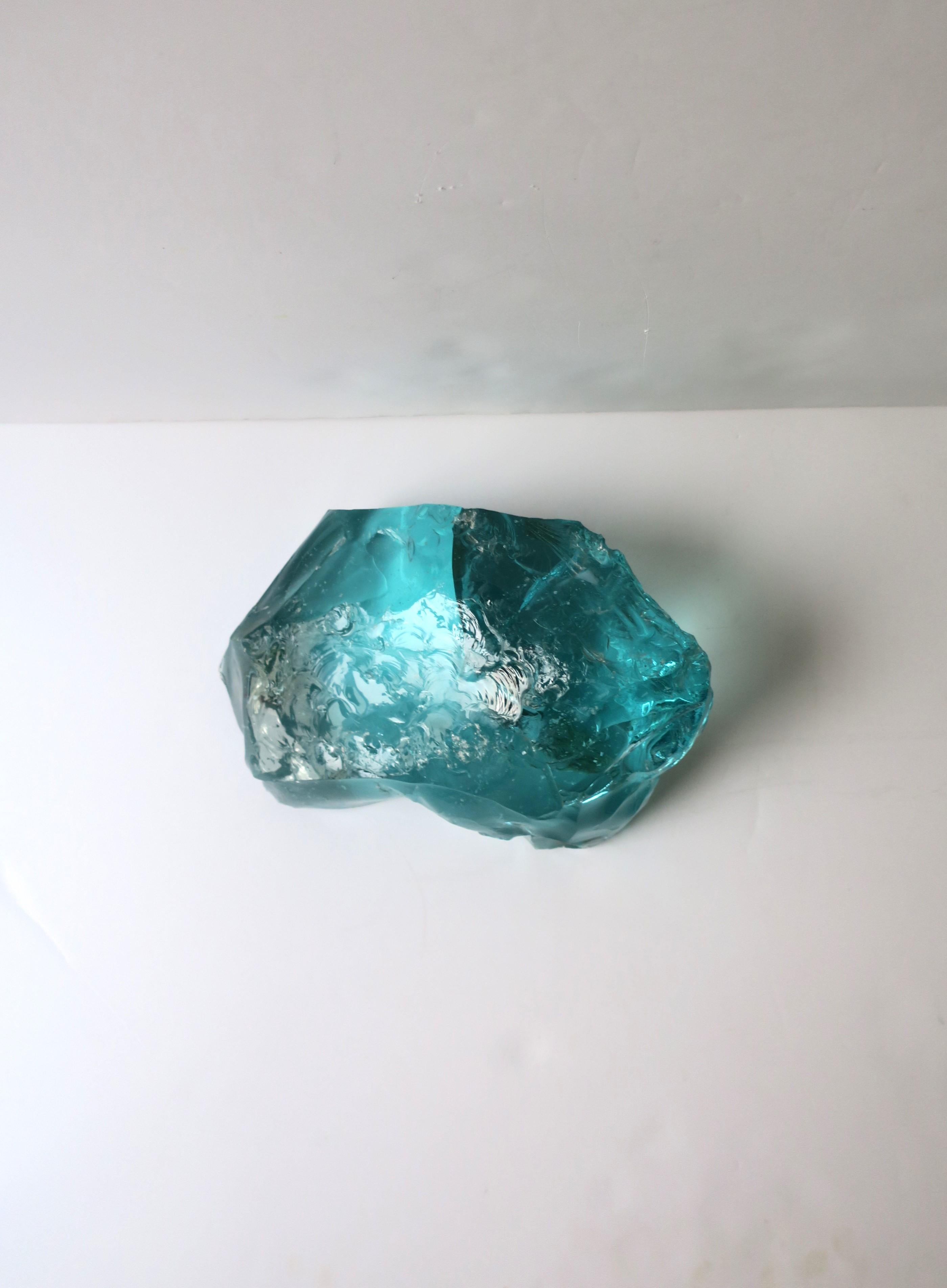 Italian Glass Sculpture Attributed to Fontana Arte For Sale 7