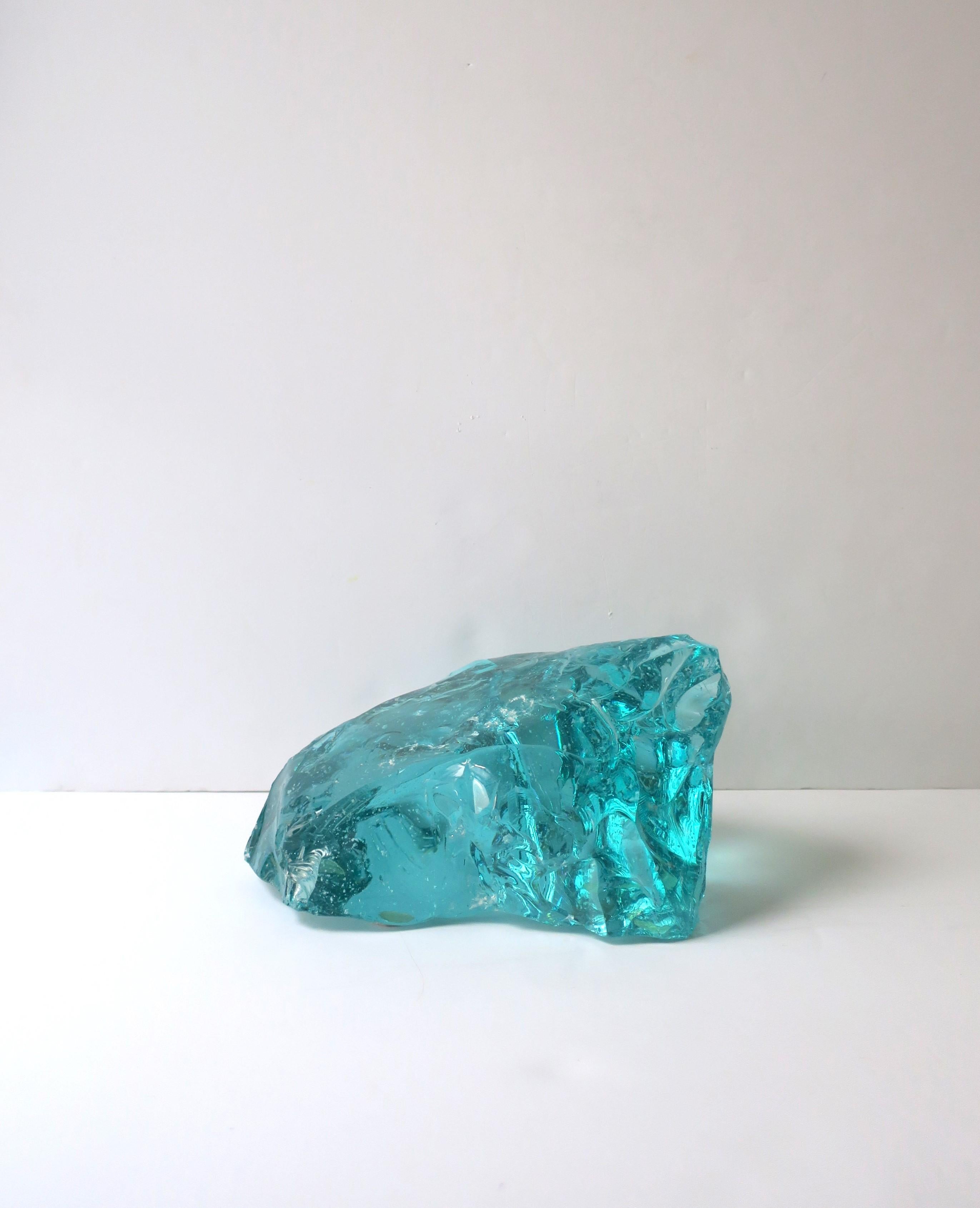 Mid-Century Modern Italian Glass Sculpture Attributed to Fontana Arte For Sale