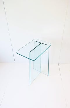 Italian Glass Side Table
