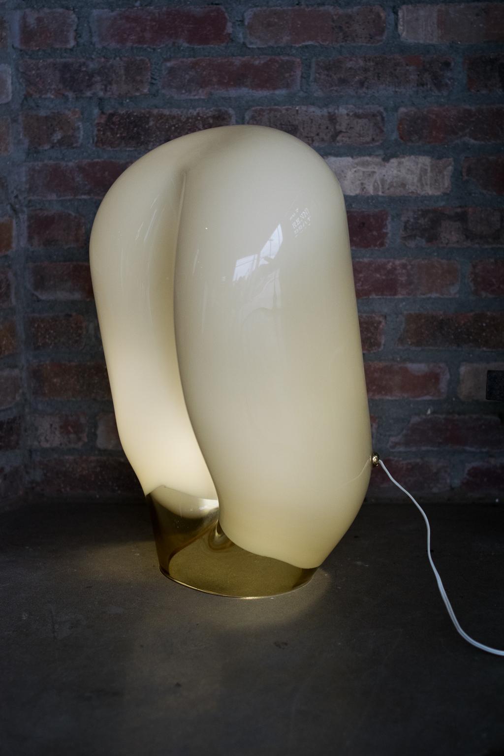 Murano Glass Italian Glass Table Lamp by Vistosi, 1970s 