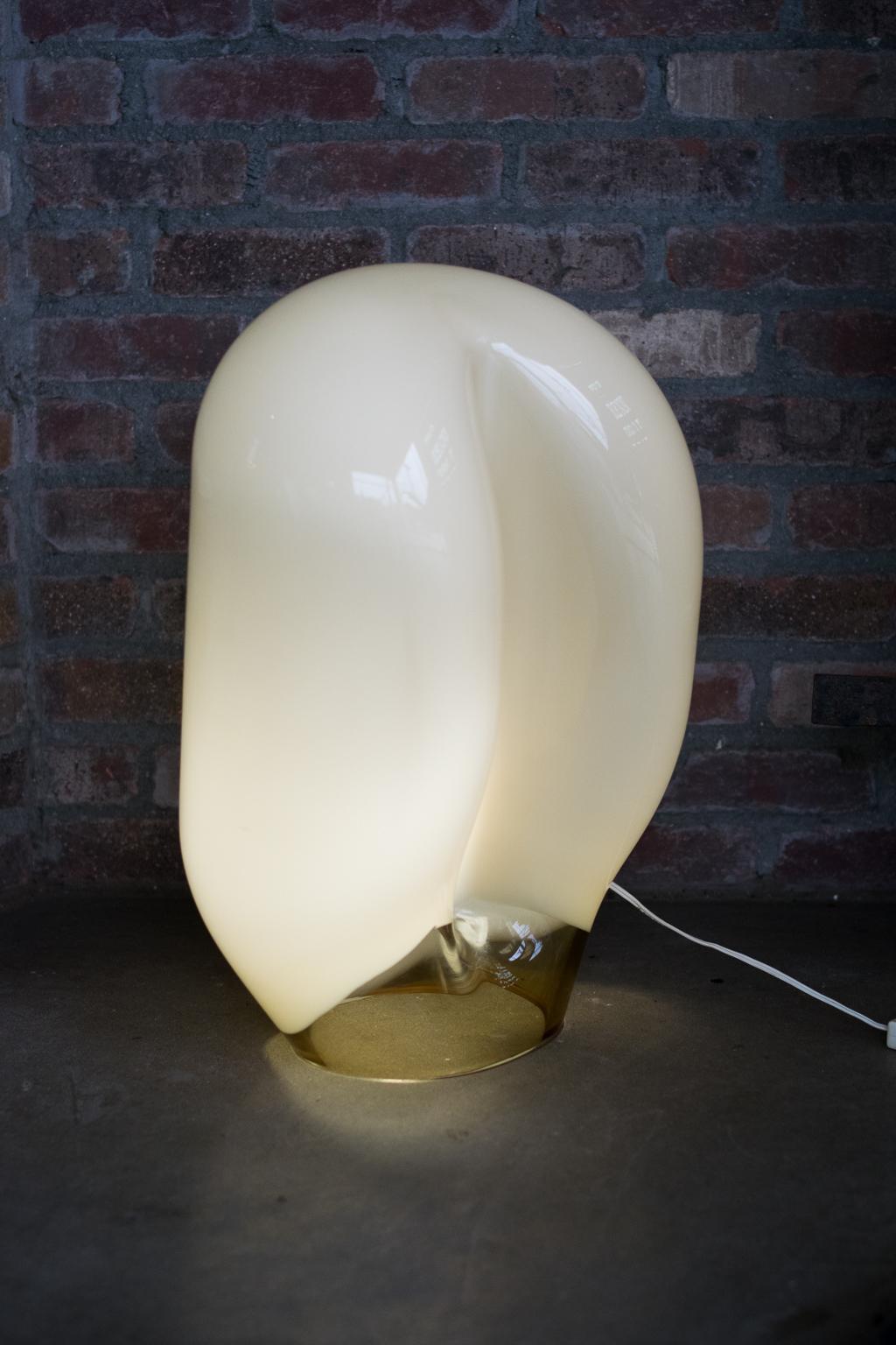Italian Glass Table Lamp by Vistosi, 1970s  1