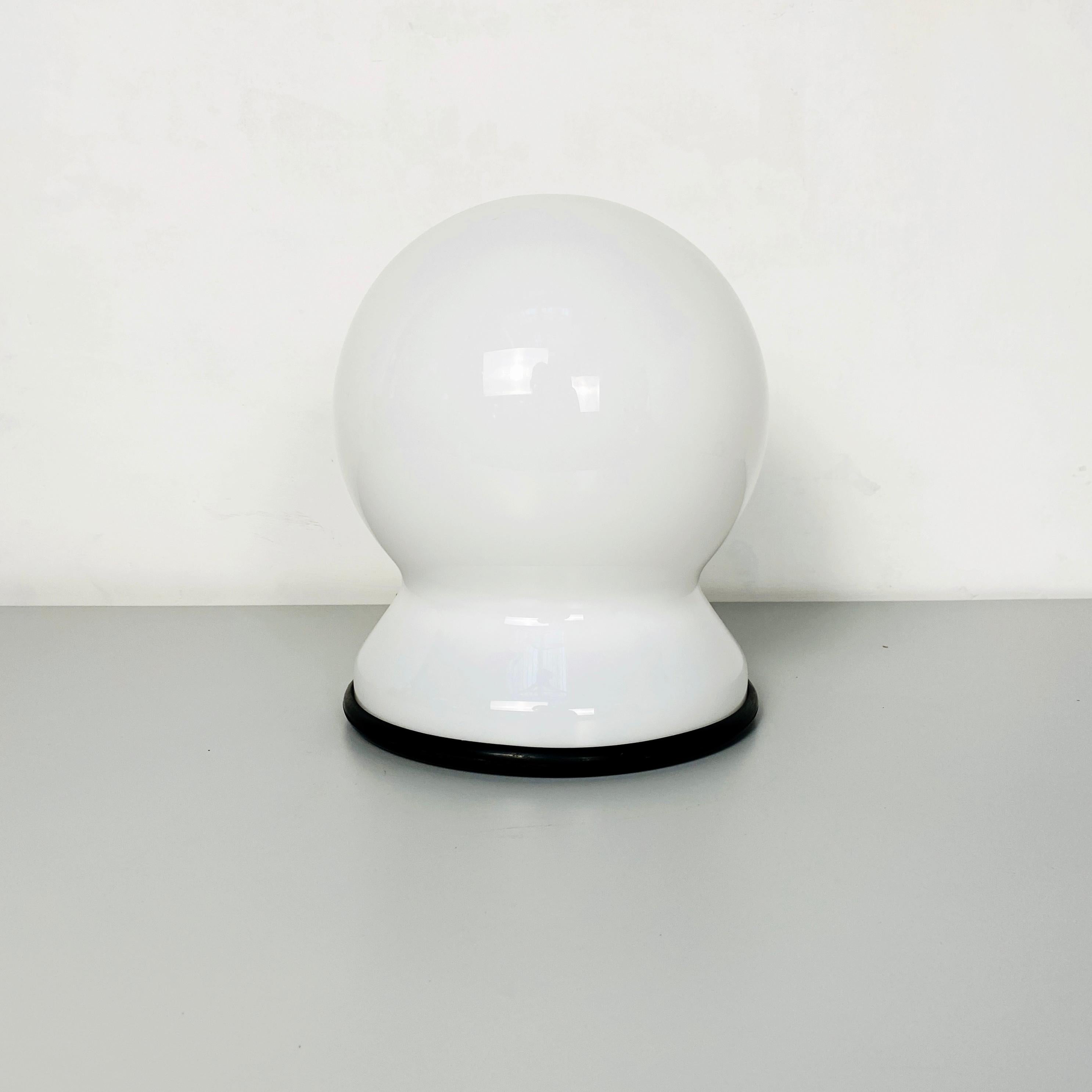 Mid-Century Modern Italian Glass Table Lamp Scafandro by Sergio Asti Por Martinelli Luce, 1972