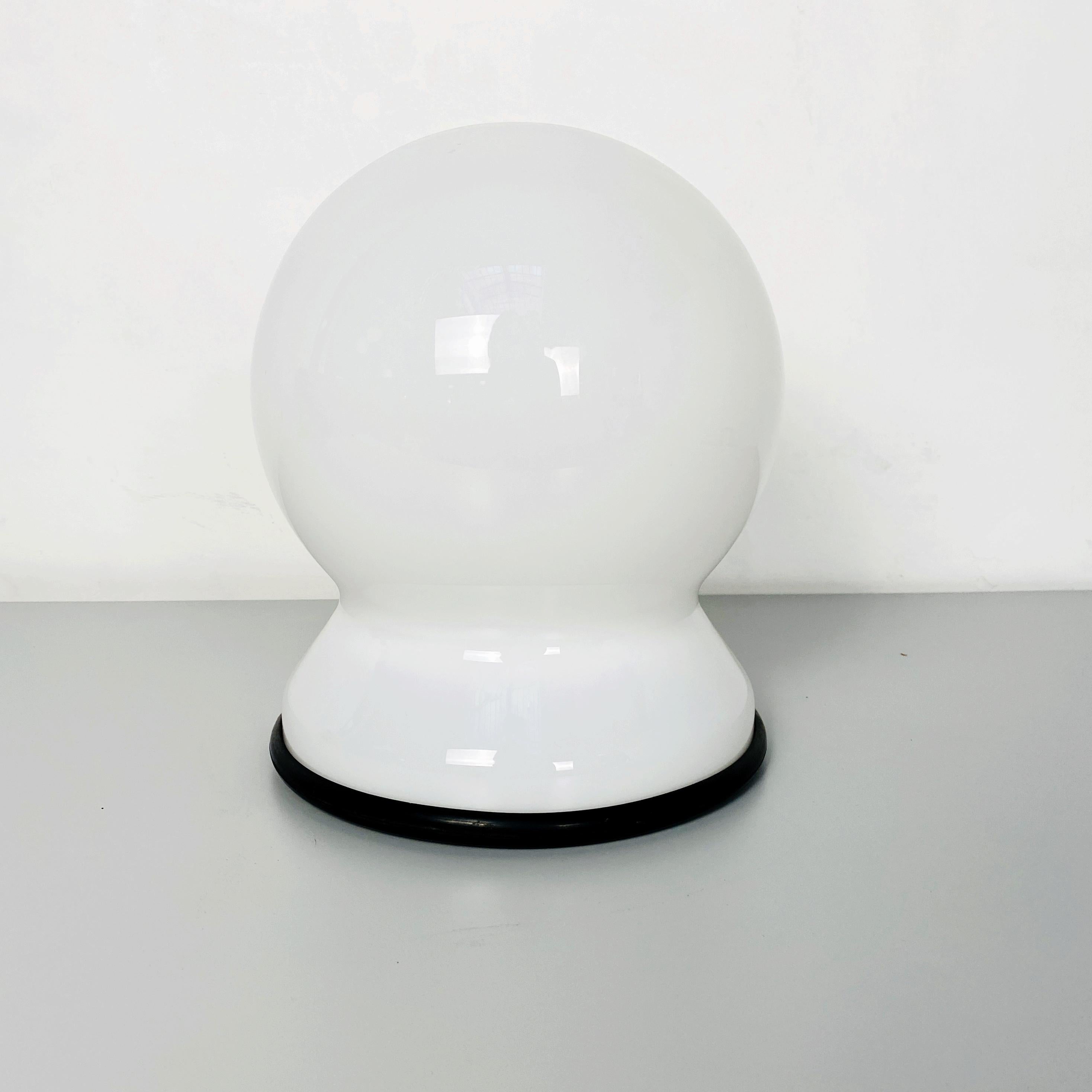 Italian Glass Table Lamp Scafandro by Sergio Asti Por Martinelli Luce, 1972 In Good Condition In MIlano, IT