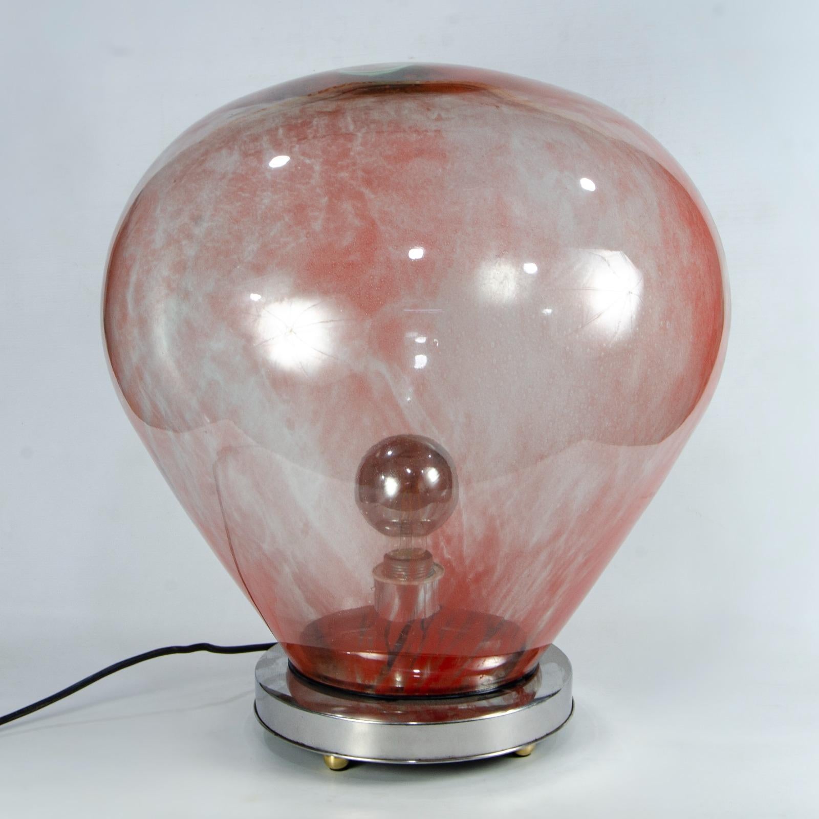 Lampe de table italienne en cristal 