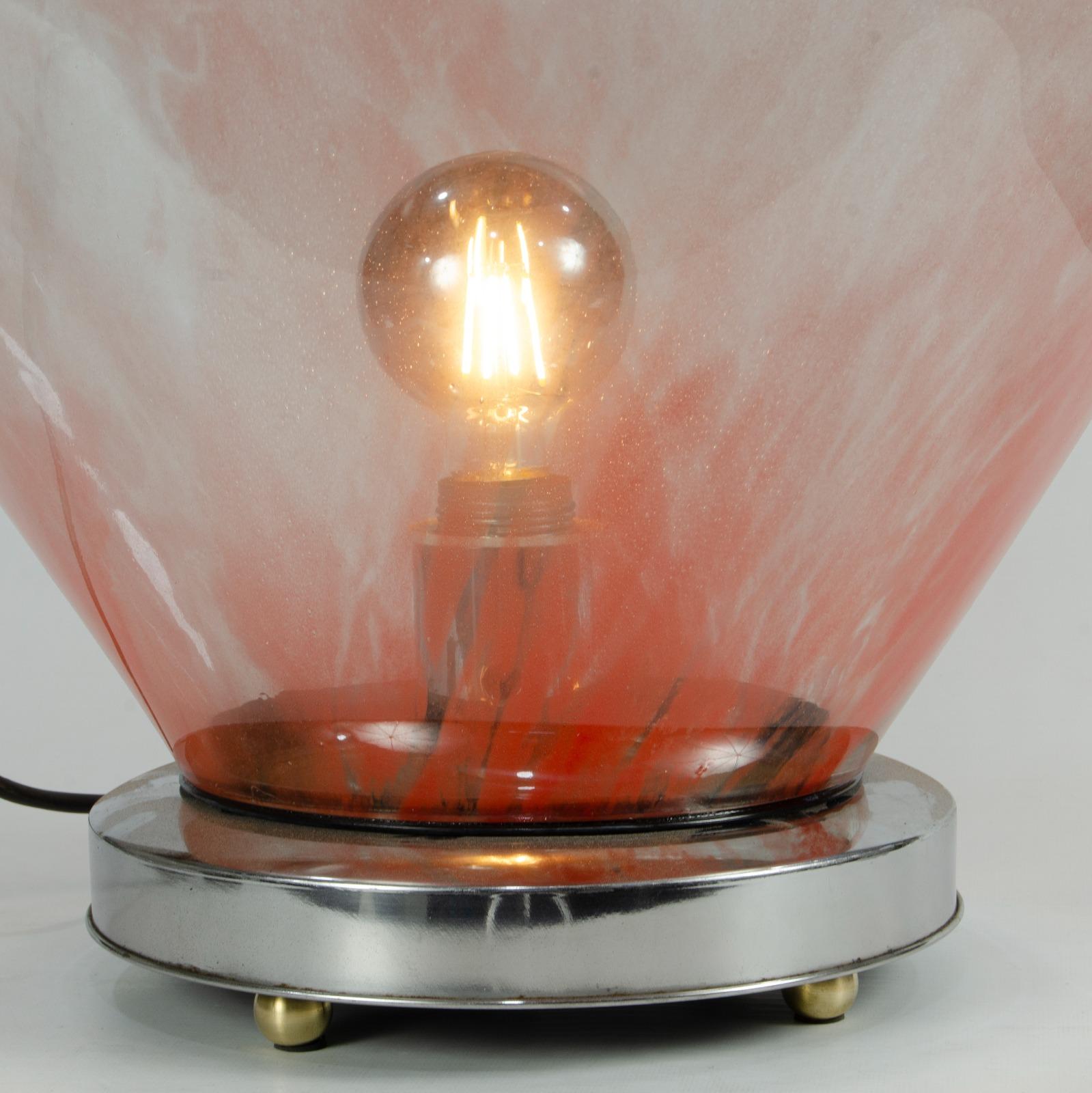 Verre d'art Lampe de table italienne en verre « Urla » en vente
