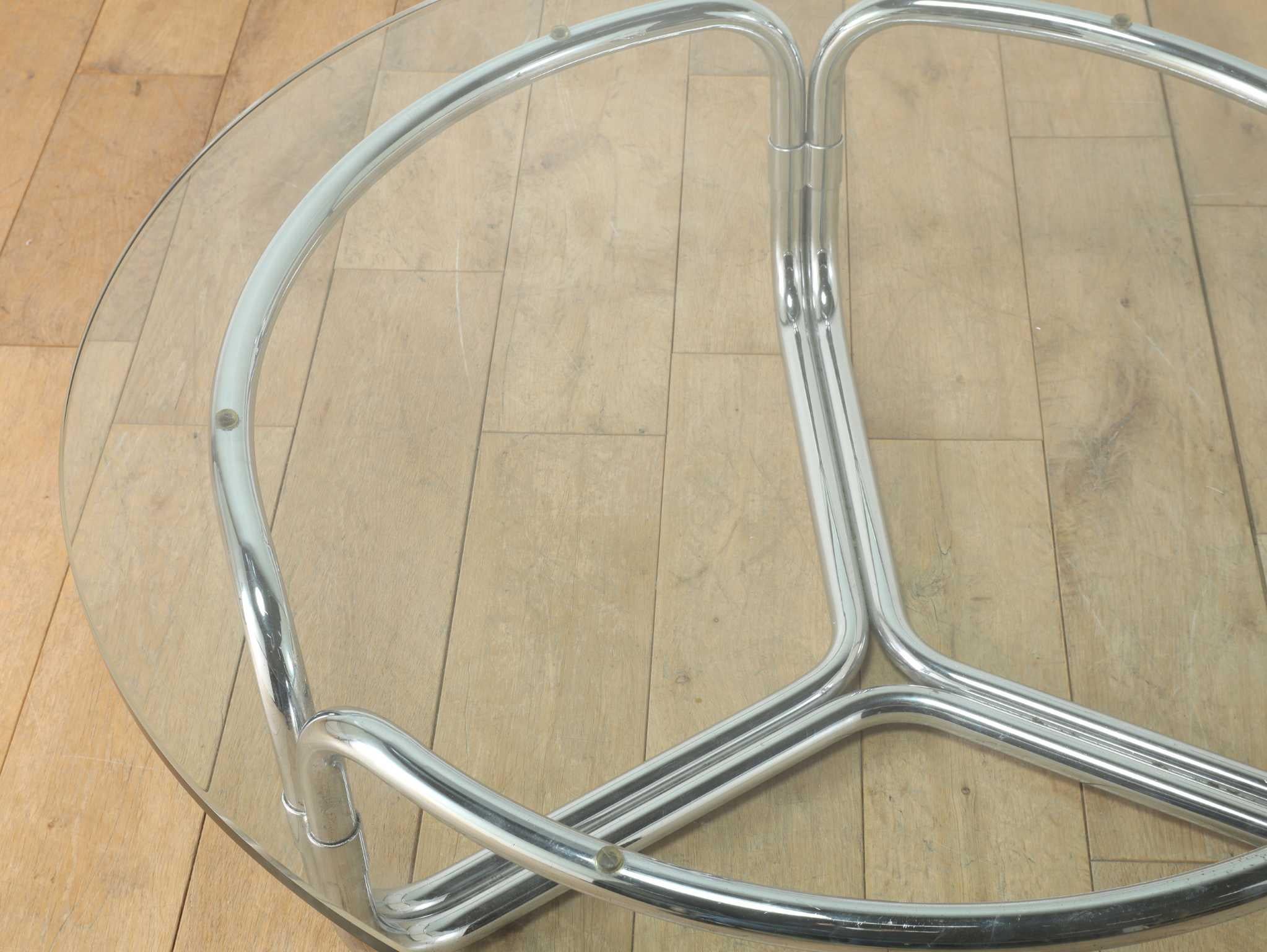 Italienischer Couchtisch mit Glasplatte 1970er Jahre im Zustand „Gut“ im Angebot in Shibuya-ku, 13
