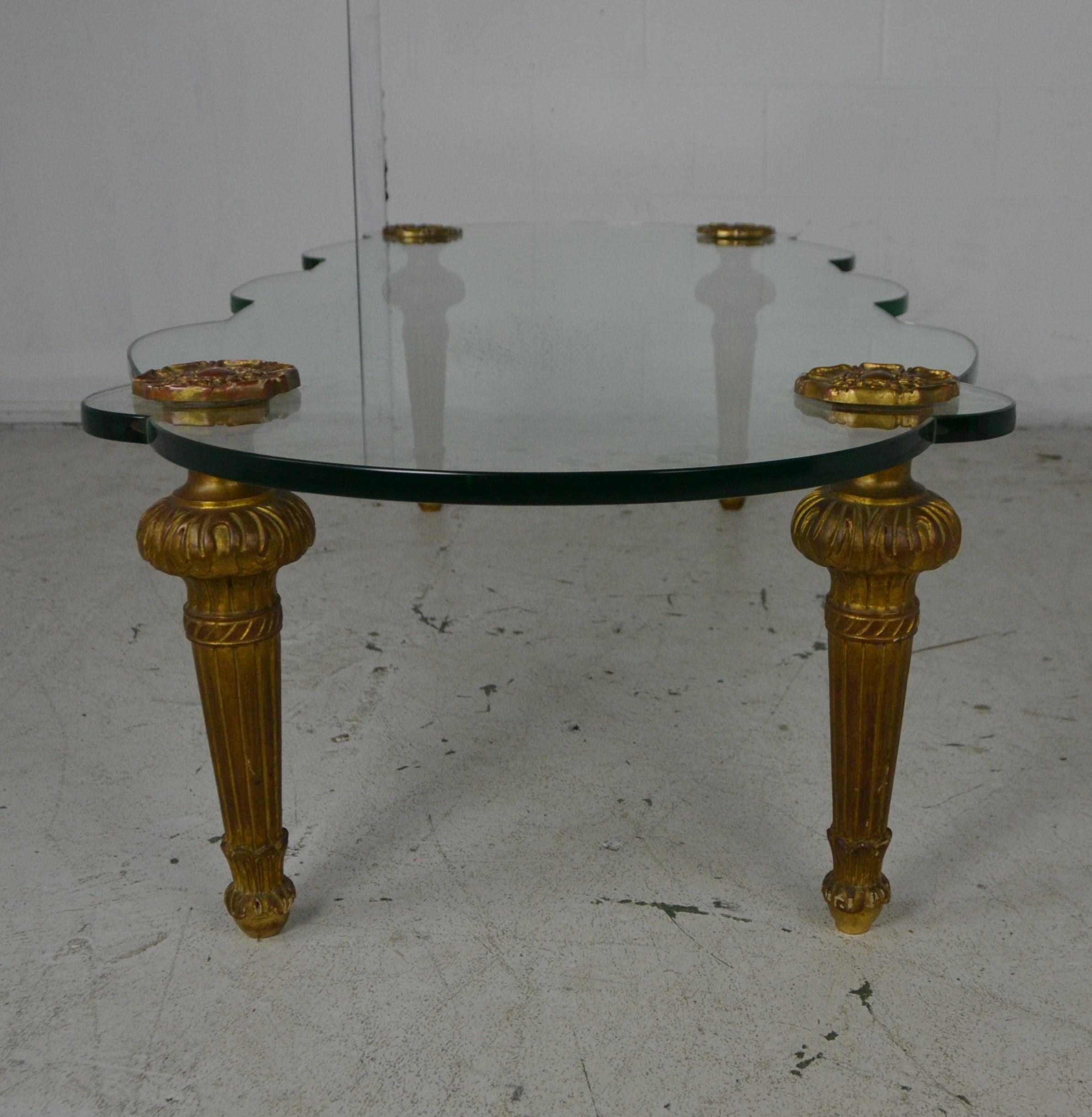 Italian Glass Top Coffee Table 6