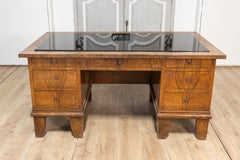 Italian Glass Top Desk, 20th Century