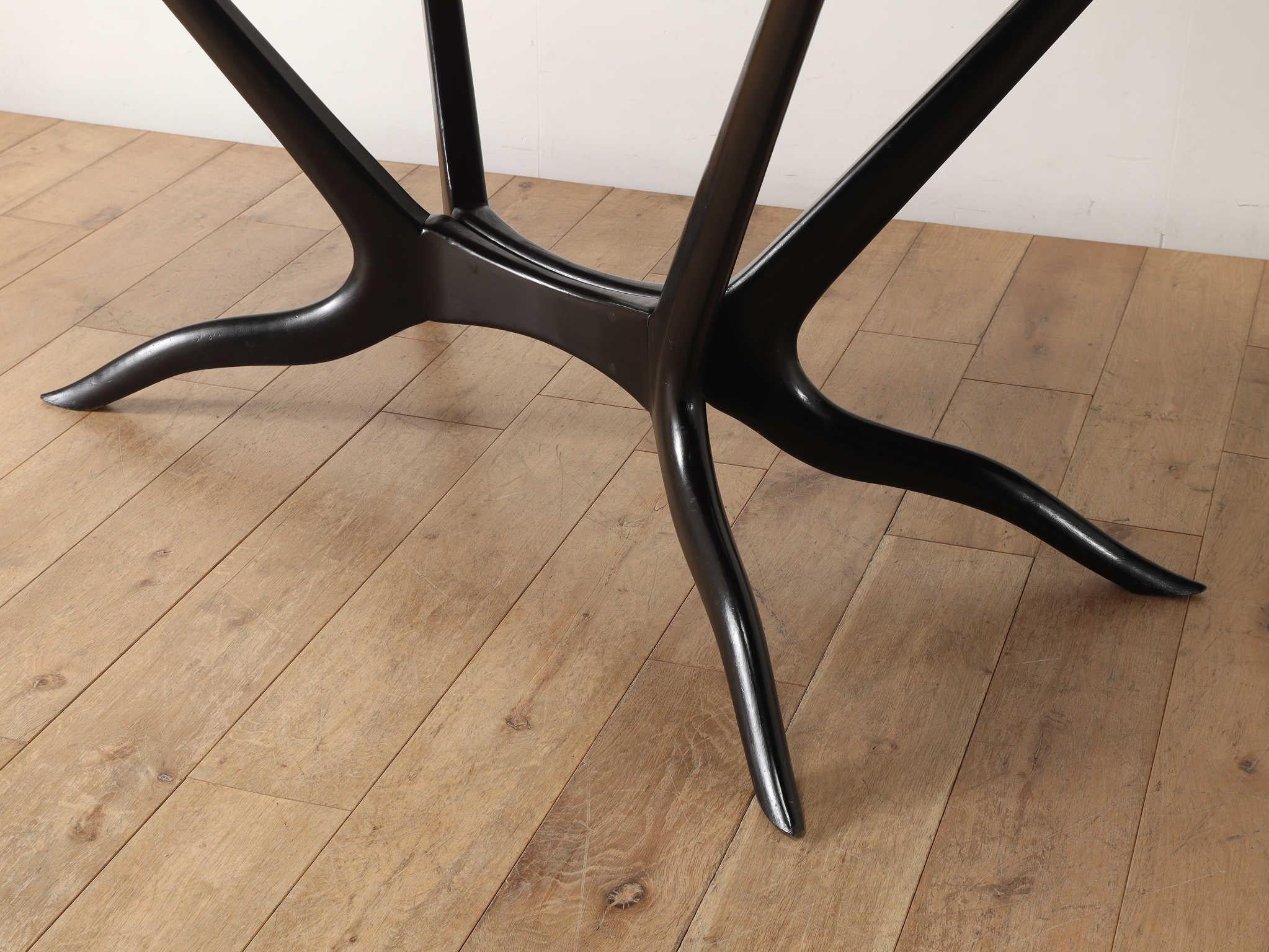 Table italienne à plateau de verre 1950 en vente 5