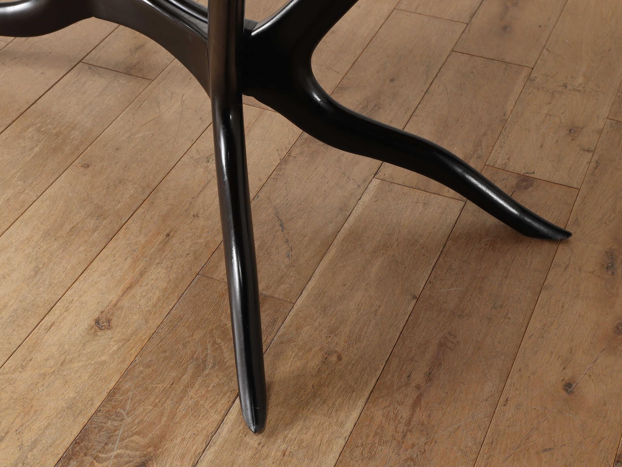 Table italienne à plateau de verre 1950 en vente 7