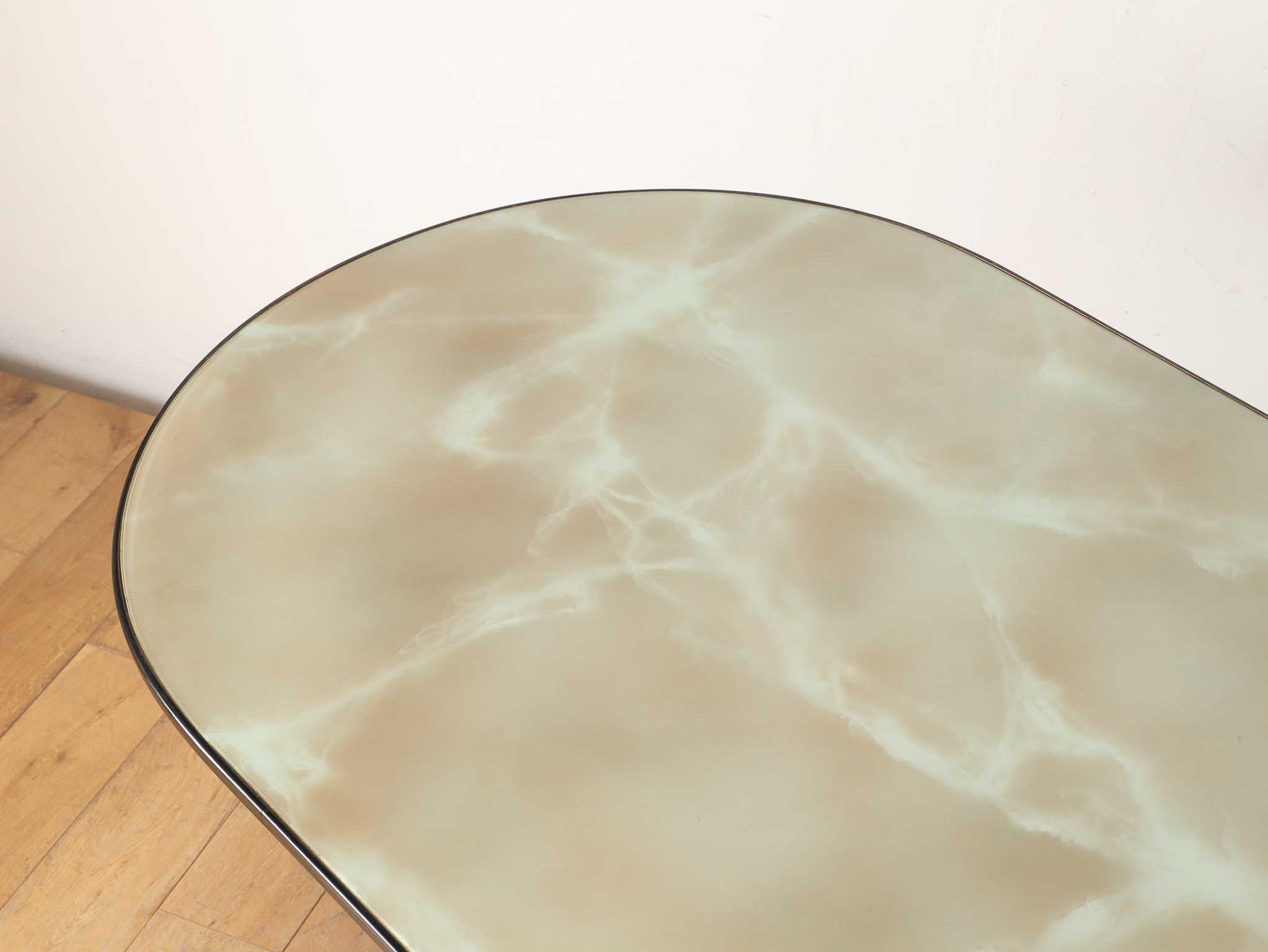 Table italienne à plateau de verre 1950 Bon état - En vente à Shibuya-ku, 13