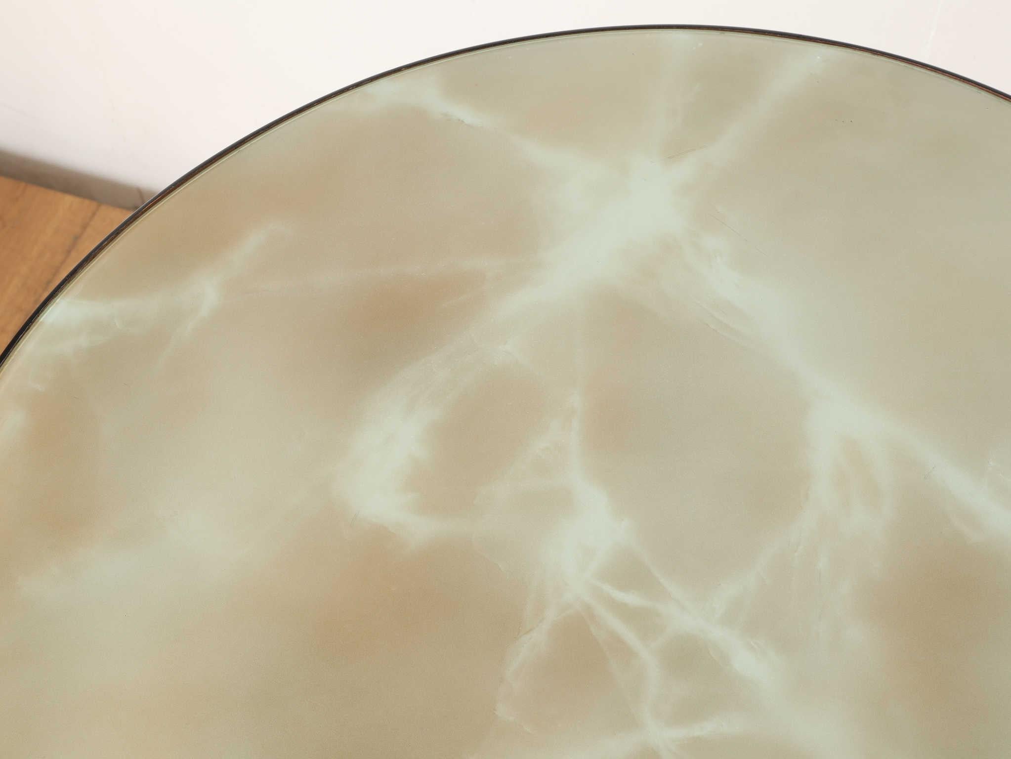 Milieu du XXe siècle Table italienne à plateau de verre 1950 en vente