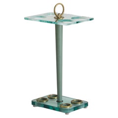 Italian Glass Umbrella Stand by Fontana Arte, 1950s