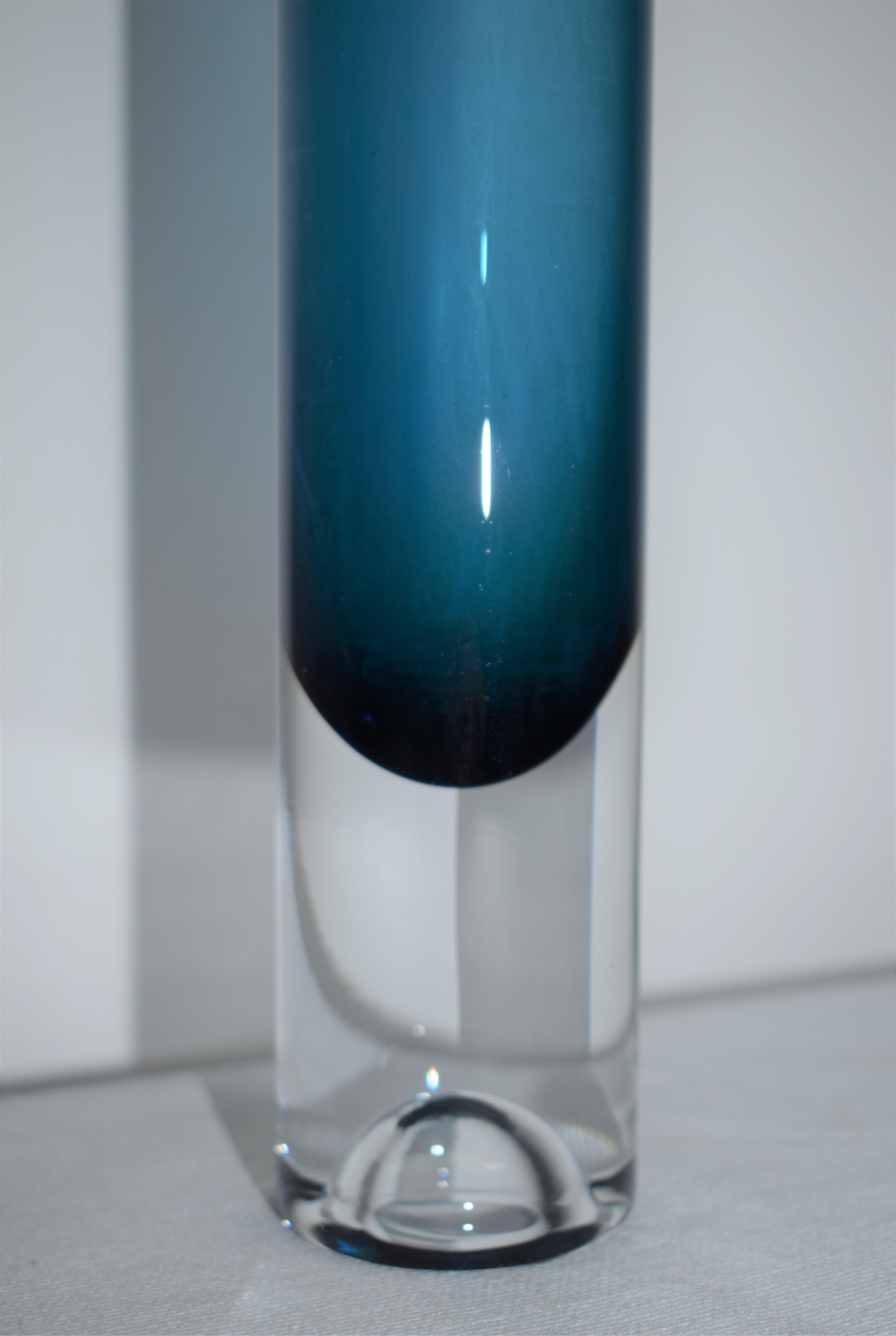 Mid-Century Modern Italian Glass Vase, 1960s For Sale