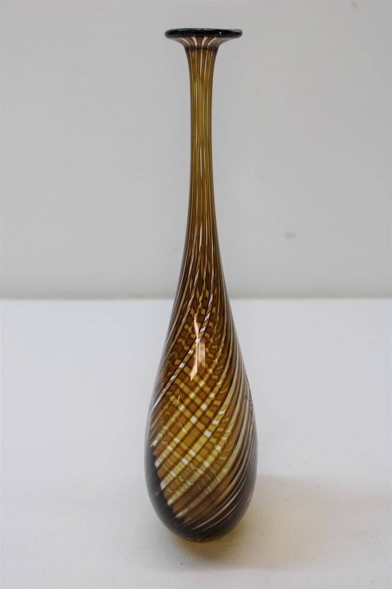 Italian Glass Vase For Sale at 1stDibs