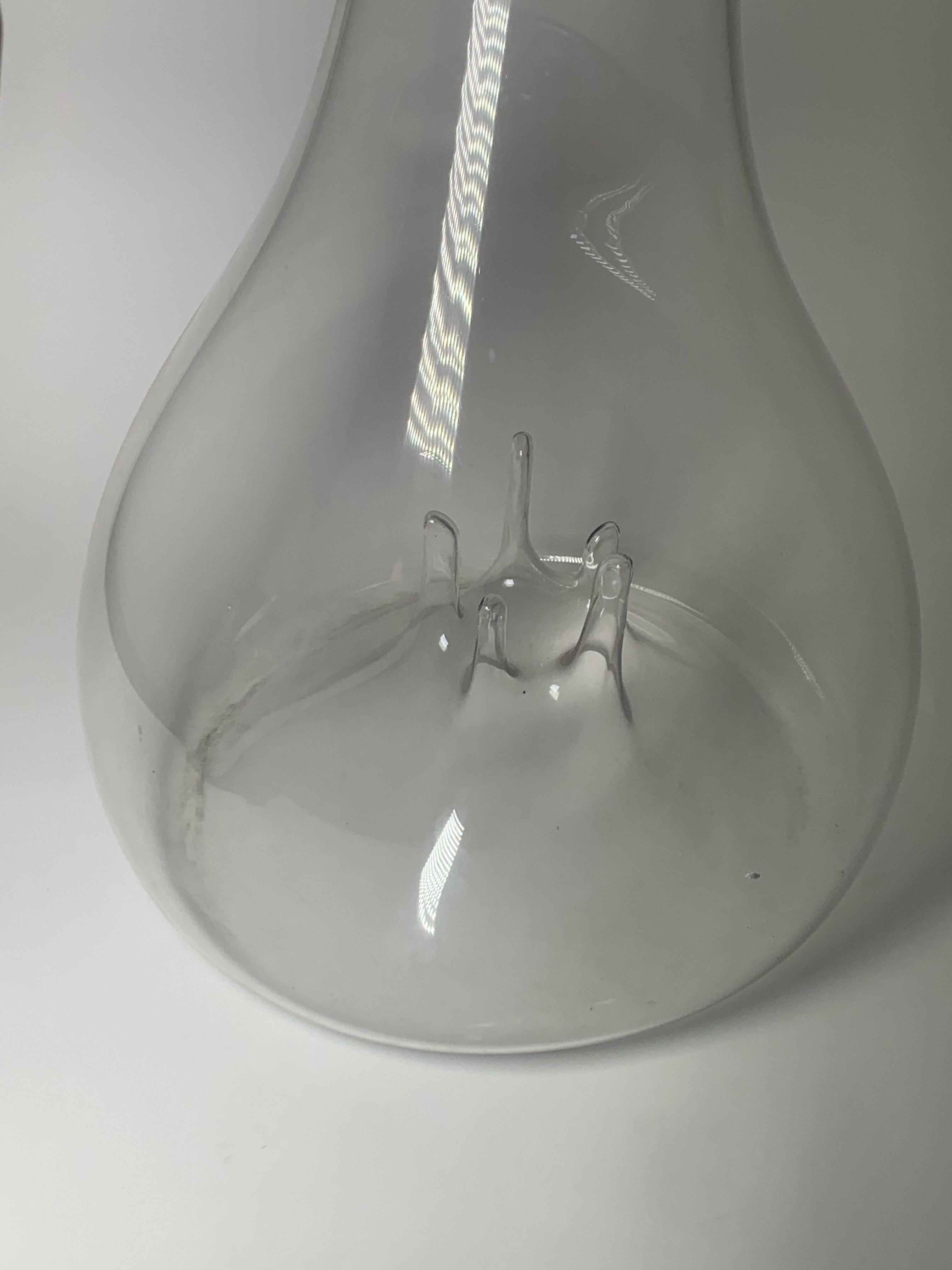 Late 20th Century Italian Glass Vase Oltre Model by Toni Zuccheri for VeArt For Sale
