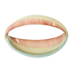 Italian Glazed Ceramic Bowl Centerpiece by Vibi Torino, 1960
